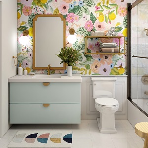 Цветная и яркая ванная комната: как преобразить санузел в Ужанихе - uzhaniha.mebel54.com | фото