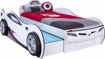 CARBED Кровать-машина Coupe с выдвижной кроватью White 20.03.1310.00 в Ужанихе - uzhaniha.mebel54.com | фото