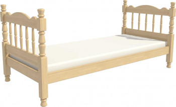 Кровать одинарная Аленка из массива сосны 800*1890 Сосна в Ужанихе - uzhaniha.mebel54.com | фото