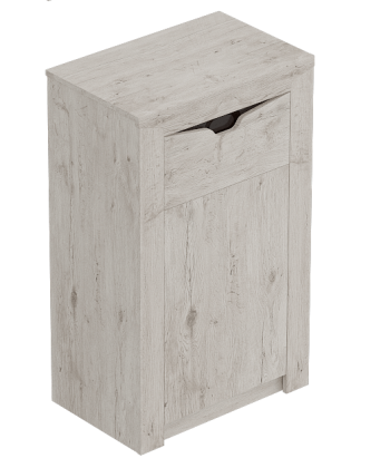 Тумба с дверцей и ящиком Соренто Дуб бонифаций/Кофе структурный матовый в Ужанихе - uzhaniha.mebel54.com | фото