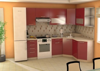 Угловая кухня Максимус-24 2400х1700 мм в Ужанихе - uzhaniha.mebel54.com | фото